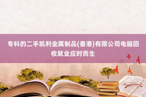 专科的二手凯利金属制品(香港)有限公司电脑回收就业应时而生